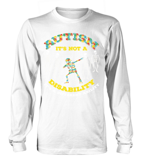 Different Ability Puzzle Colorful Autism Awareness Long sleeved Unisex