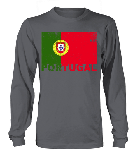 Portugal Flag Vintage Portuguese Nationality Roots Long sleeved Unisex