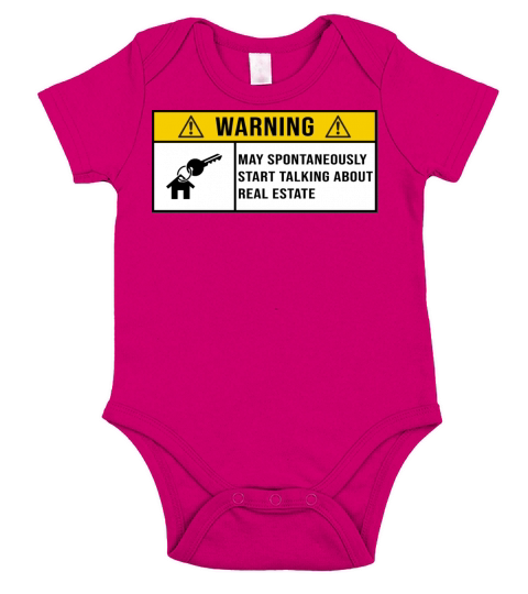 Awesome Real Estate saying Short Sleeve Baby One-Piece