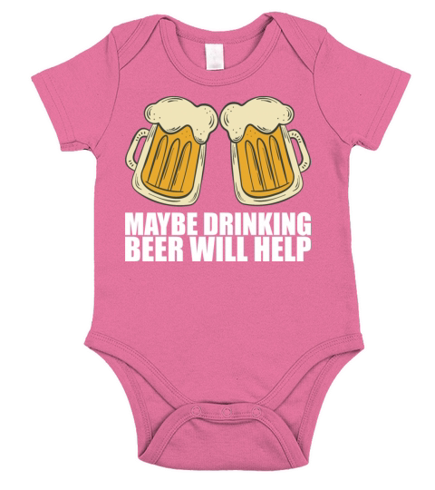 Drink Beer Beer Drinking Short Sleeve Baby One-Piece