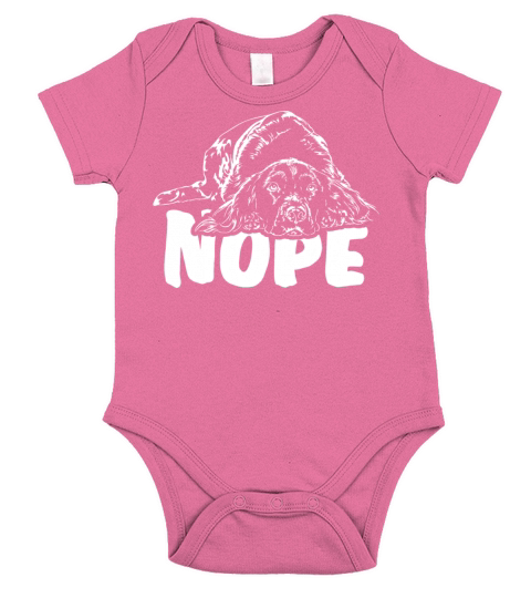 Small Munsterlander Pointer dog nope dog quote Short Sleeve Baby One-Piece