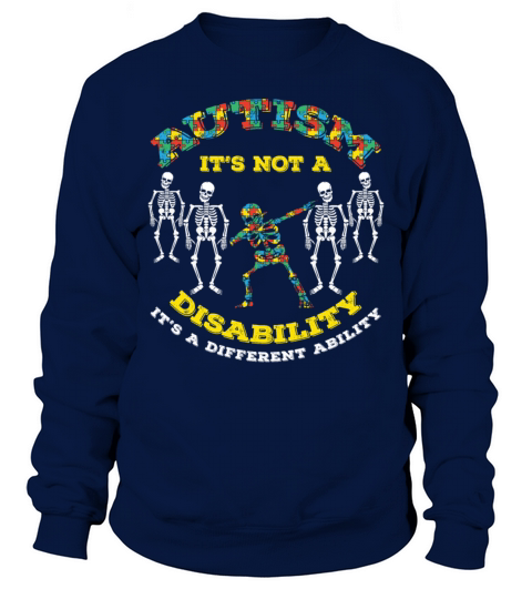 Different Ability Puzzle Colorful Autism Awareness Sweatshirt Unisex