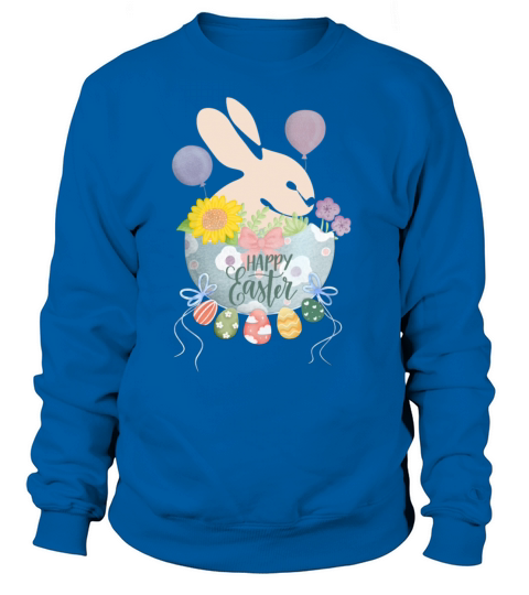 Happy Easter with vintage pastel cute abstract bu Sweatshirt Unisex