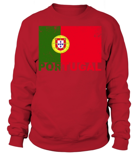 Portugal Flag Vintage Portuguese Nationality Roots Sweatshirt Unisex