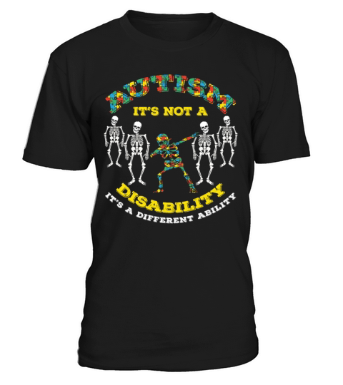 Different Ability Puzzle Colorful Autism Awareness T-Shirt Unisex