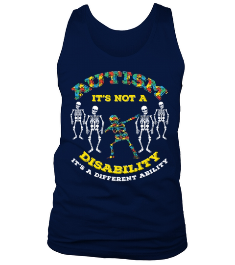 Different Ability Puzzle Colorful Autism Awareness Tank Top Unisex