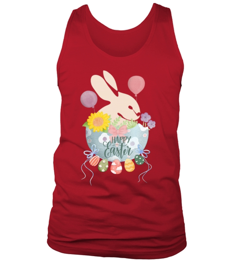 Happy Easter with vintage pastel cute abstract bu Tank Top Unisex