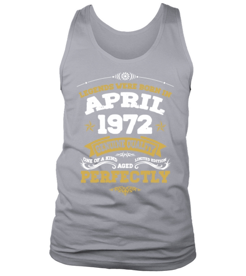 Vintage Aged To Perfection April 1972 Tank Top Unisex