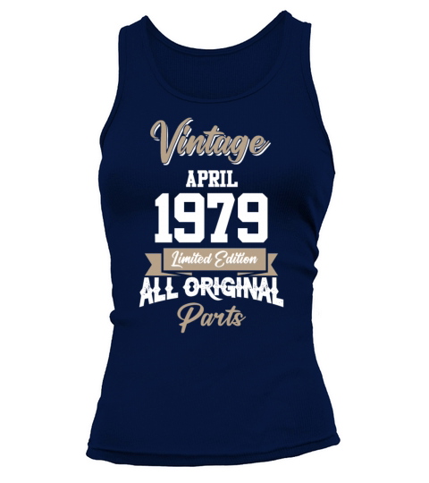 April 1979 Vintage Birthday Present Tank top Woman