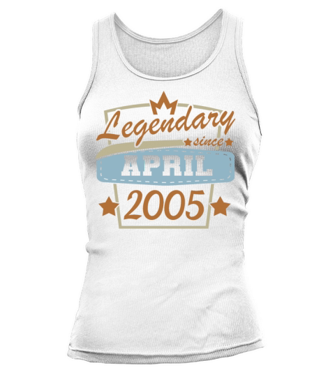 April 2005 18th Birthday Vintage Design Tank top Woman