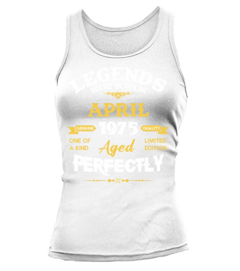 Vintage Aged To Perfection April 1975 Tank top Woman