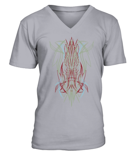 Pinstriping - Vintage Retro - Pinstrip V-Neck T-shirt