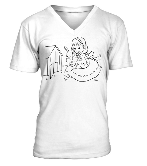 Vintage Easter V-Neck T-shirt