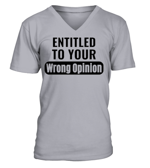 YOURE ENTITLED TO YOUR OPINIONS V-Neck T-shirt