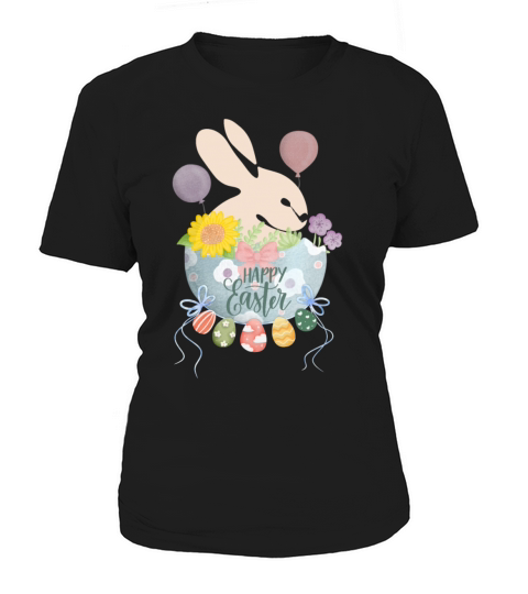 Happy Easter with vintage pastel cute abstract bu Women's T-Shirt