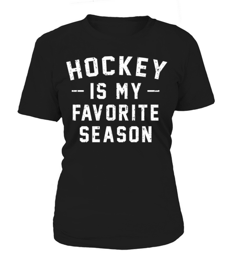 Hockey Is My Favorite Season Vintage Distressed Women's T-Shirt