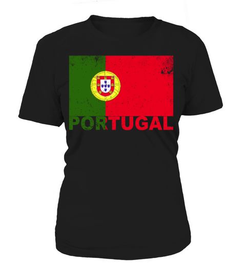 Portugal Flag Vintage Portuguese Nationality Roots Women's T-Shirt