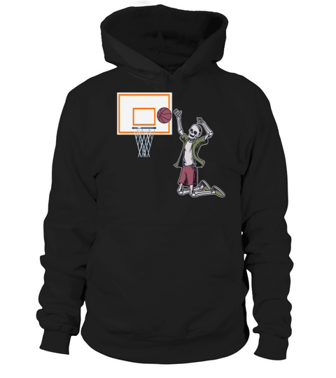 Vintage Skeleton Basketball Player Hoop T Shirt Hoodie Unisex