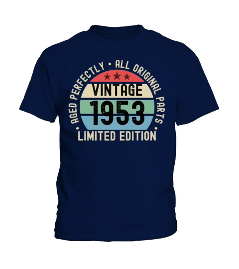 70th Birthday Vintage 1953 Kids T-Shirt