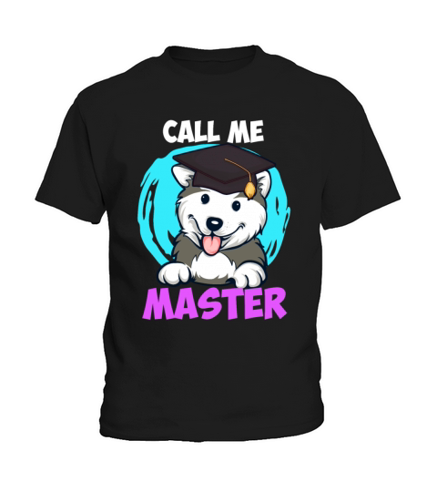 Husky dog fan call me masters degree Kids T-Shirt