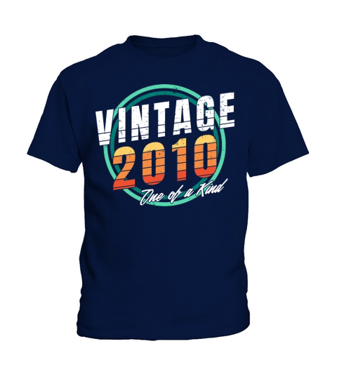 Vintage 2010 Shirt for Men Women 13 Year Old 13rd Kids T-Shirt