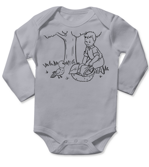 Vintage Spring Long Sleeve Baby One-Piece