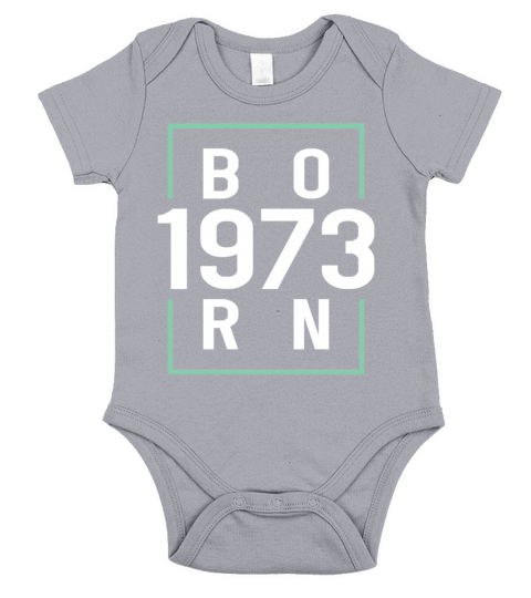 50th birthday vintage 1973 born 1973 Short Sleeve Baby One-Piece