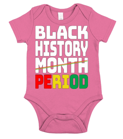 Black History Month Period Melanin African Short Sleeve Baby One-Piece