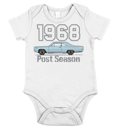 post season Mist Blue Short Sleeve Baby One-Piece