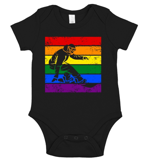 Snowboarding LGBTQ Short Sleeve Baby One-Piece