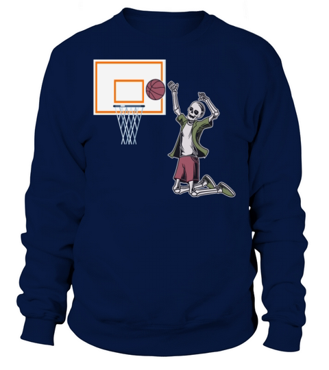 Vintage Skeleton Basketball Player Hoop T Shirt Sweatshirt Unisex