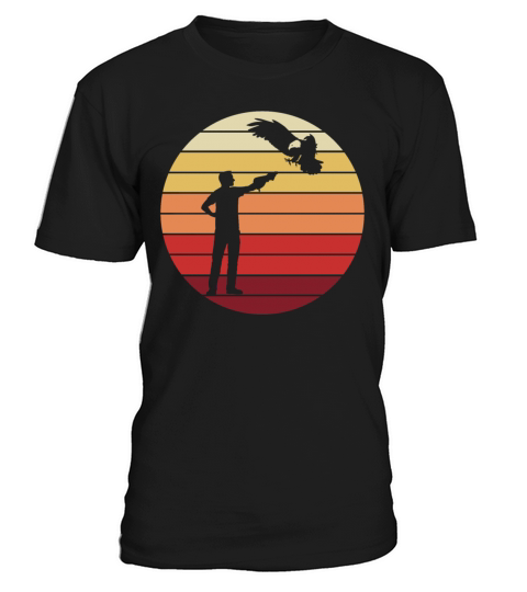 Falconer With Bird Of Prey Falconry Retro Gift T-Shirt Unisex