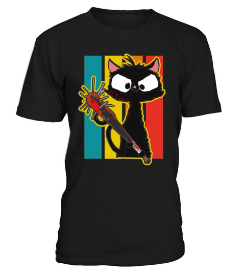 Halloween Retro Cat Vintage Cat T-Shirt Unisex