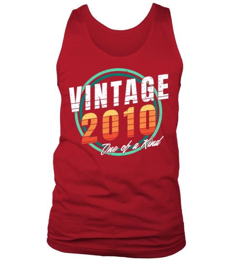 Vintage 2010 Shirt for Men Women 13 Year Old 13rd Tank Top Unisex
