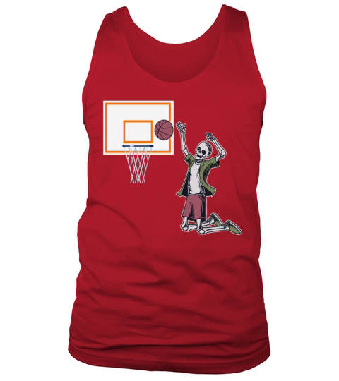 Vintage Skeleton Basketball Player Hoop T Shirt Tank Top Unisex