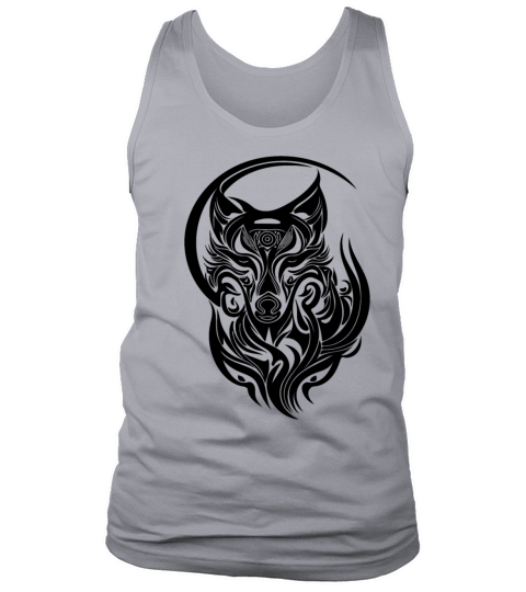 Vintage Wolf Portrait Tribal Tattoo Style Tank Top Unisex