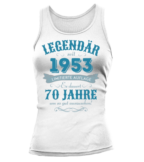 70th Birthday Vintage 1953 Tank top Woman