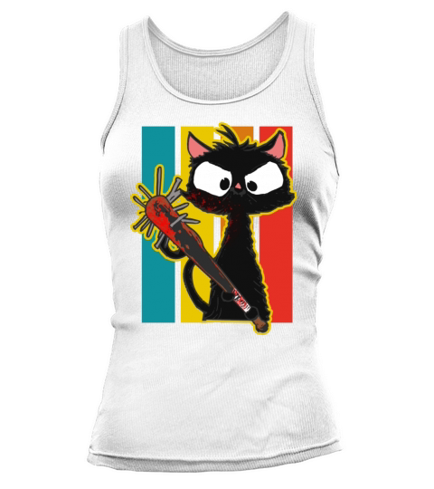 Halloween Retro Cat Vintage Cat Tank top Woman