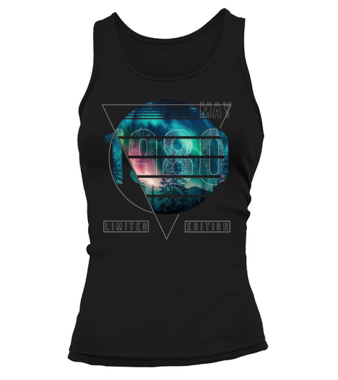 Limited Edition 1980 May Birthday Polar Lights Tank top Woman