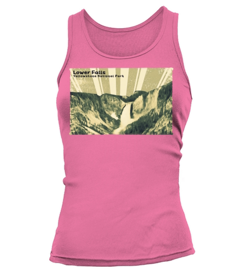 Retro Vintage Lower Falls of Yellowstone Tank top Woman