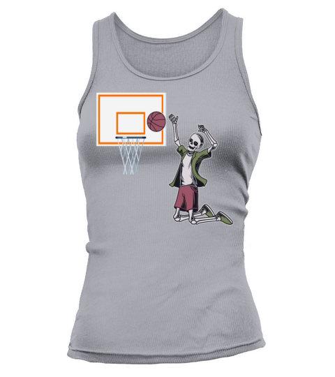 Vintage Skeleton Basketball Player Hoop T Shirt Tank top Woman