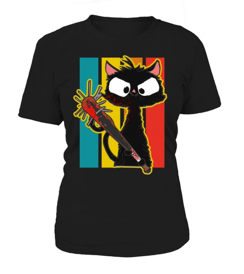 Halloween Retro Cat Vintage Cat Women's T-Shirt