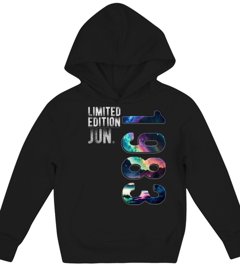 Limited Edition 1983 June Birthday Polar Lights Kids Hoodie
