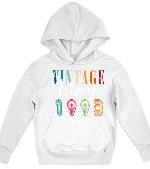Retro 30 years may 1993 birthday vintage bday Kids Hoodie