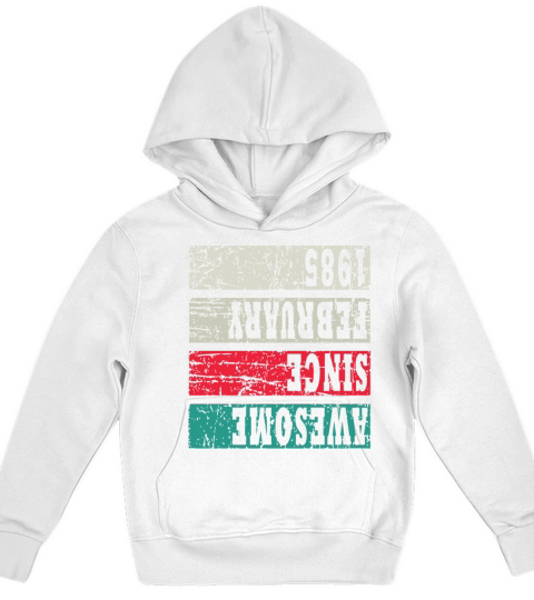 Retro Birthday Year Vintage 1985 Kids Hoodie