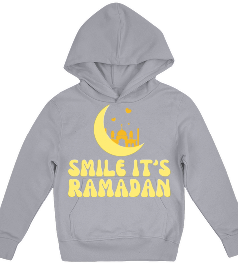 Smile Its Ramadan Islamic Mulims Saying Kids Hoodie
