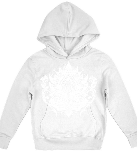 Vintage Lotus Flower Water Lily Tattoo Hobby Kids Hoodie