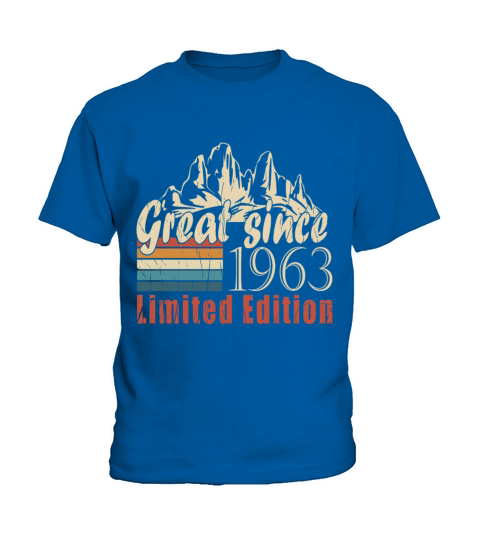 Vintage 1963 born retro birthday Kids T-Shirt