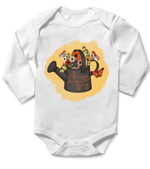 Always choose joy Long Sleeve Baby One-Piece