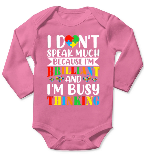 Autism Awareness Autistic Boys Girls Long Sleeve Baby One-Piece